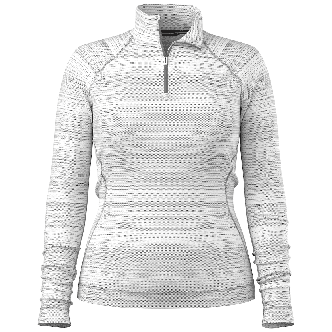 Dámské funkční triko Smartwool W Classic Thermal Merino Base Layer 1/4 Zip Velikost: S / Barva: šedá