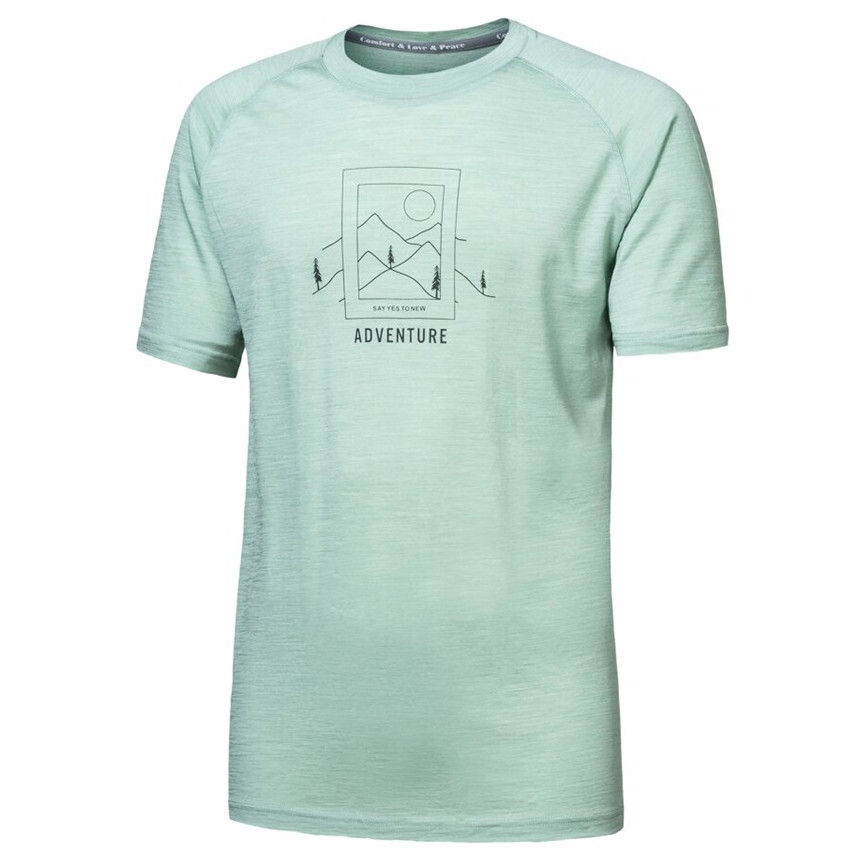 Pánské funkční triko Sensor Merino Air Say Yes kr. rukáv Velikost: L / Barva: zelená