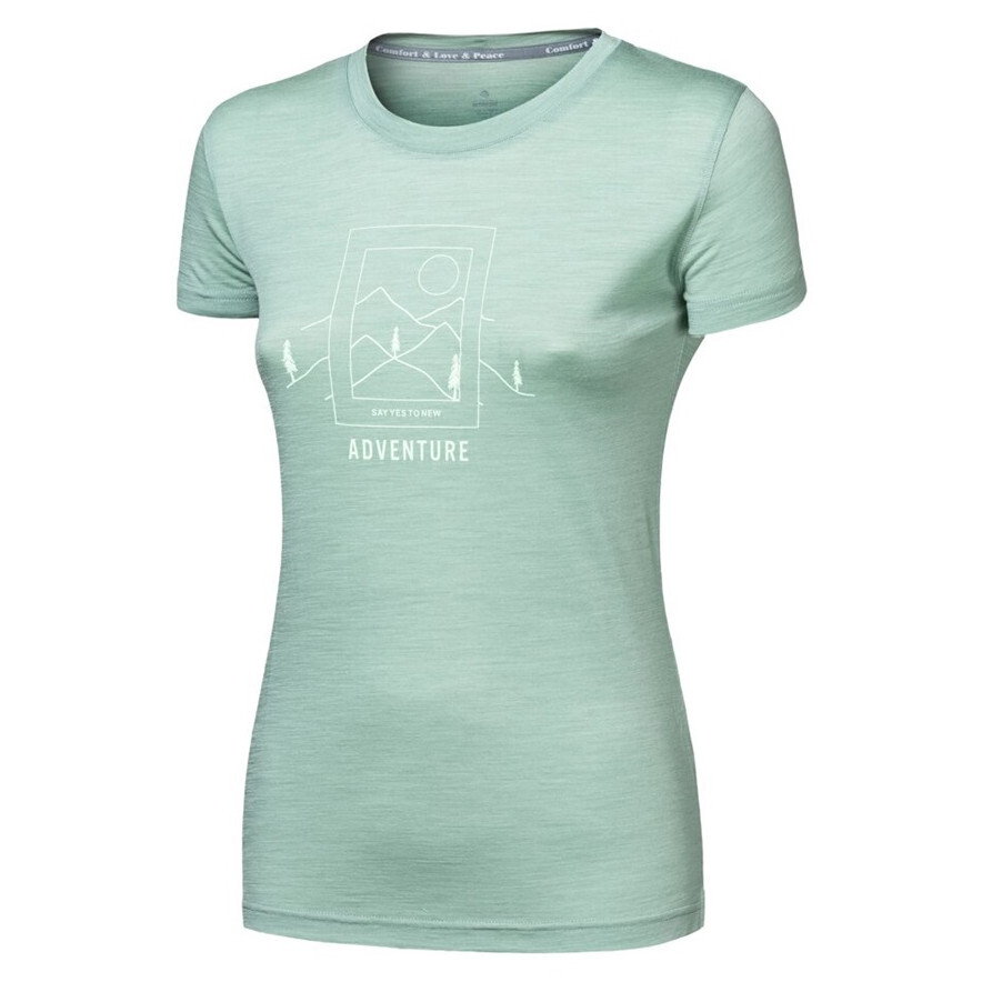 Dámské funkční triko Sensor Marino Air Say Yes kr. rukáv Velikost: S / Barva: zelená