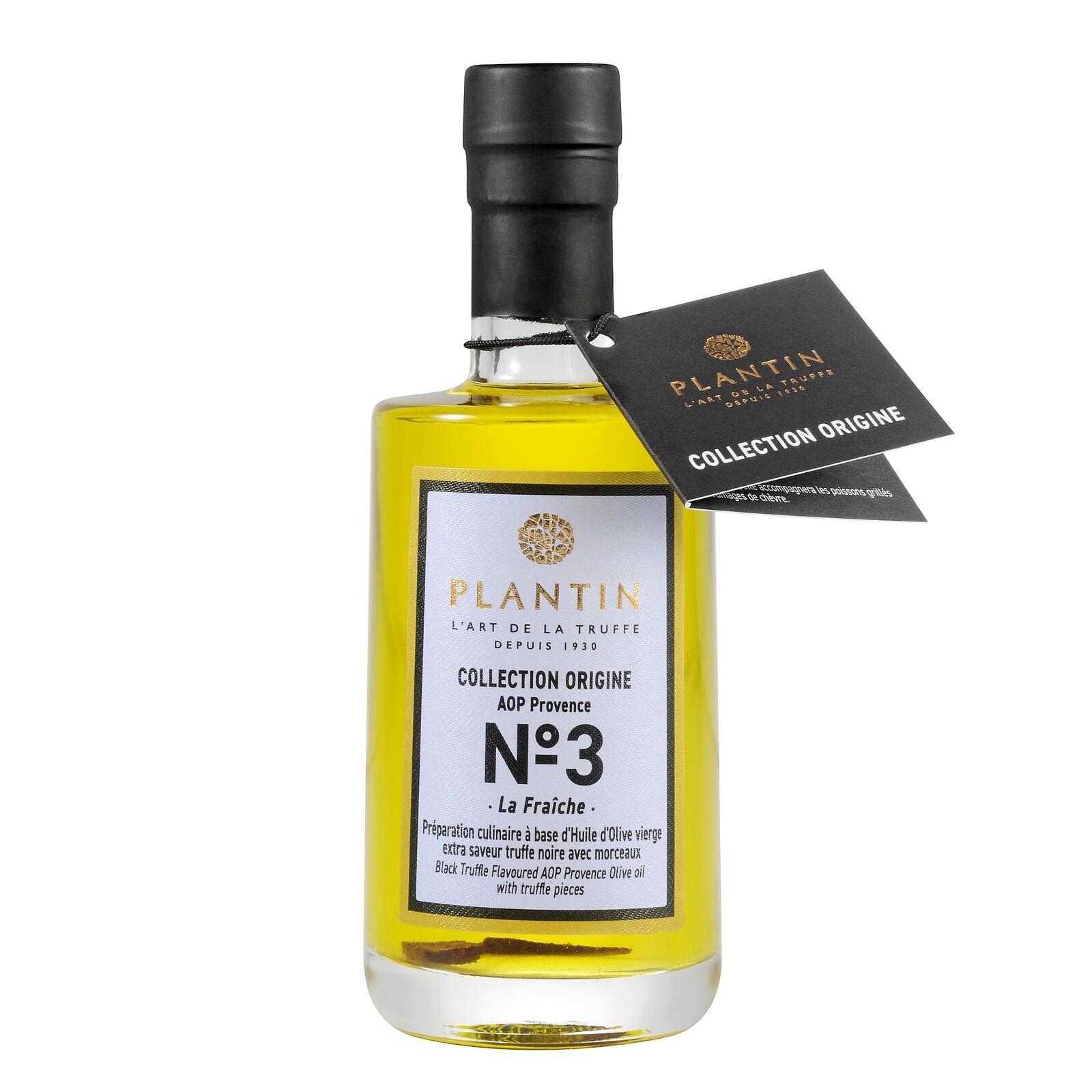 Extra panenský olivový olej AOP PROVENCE N°3 100 ml, černý lanýž, PLANTIN