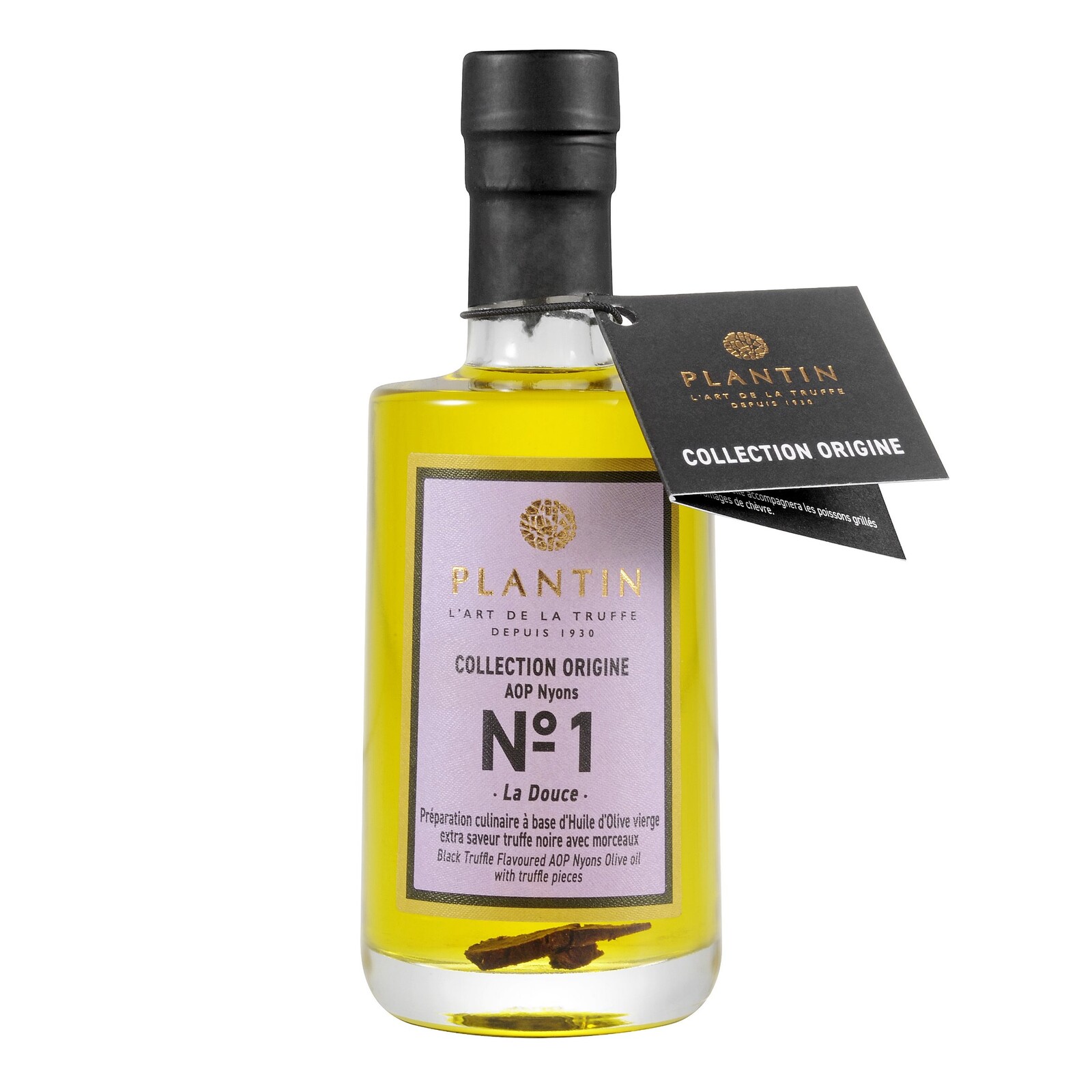 Extra panenský olivový olej AOP NYONS N°1 100 ml, černý lanýž, PLANTIN