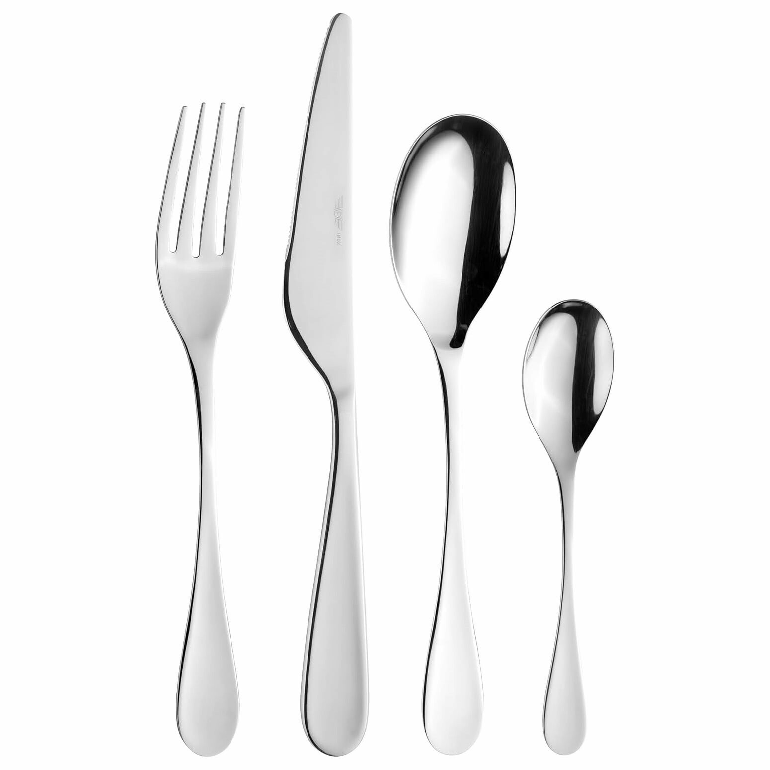 Sada příborů DROP, sada 24 ks, stříbrná, dárkový box, Pintinox