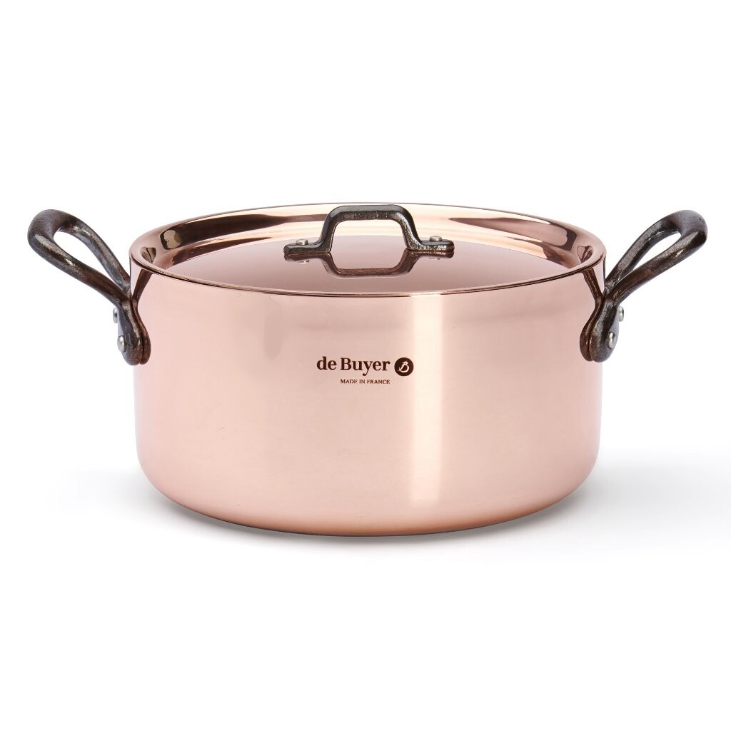 Hrnec PRIMA MATERA 20 cm, s poklicí, měď, de Buyer