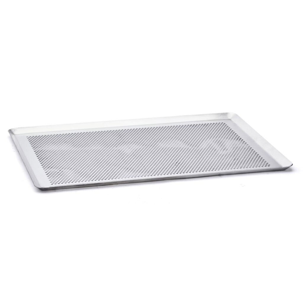 Plech na pečení 40 x 30 cm, perforovaný, hliník, de Buyer