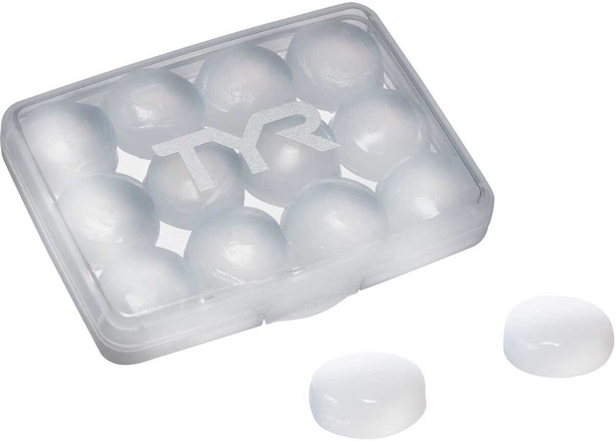 Špunty do uší Tyr Soft Silicone Ear Plugs 12 Pack Čirá