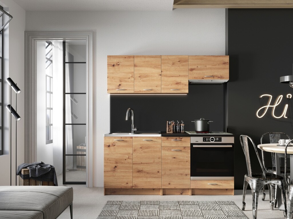 Kuchyně LIRKI 180 cm, dub artisan