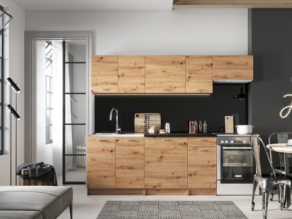 Kuchyně LIRKI 180/240 cm, dub artisan