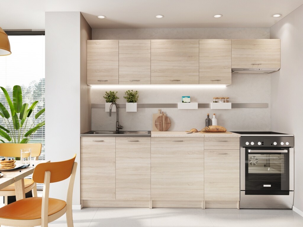 Kuchyně LIRKI 180/240 cm, dub sonoma