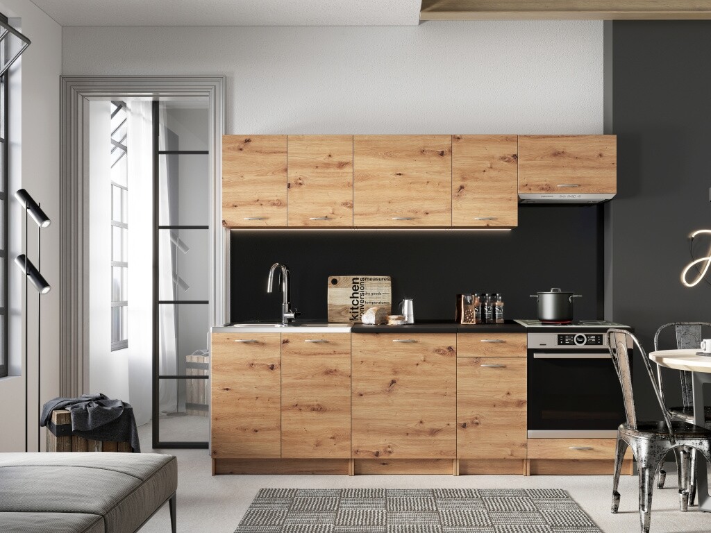 Kuchyně LIRKI 240 cm, dub artisan