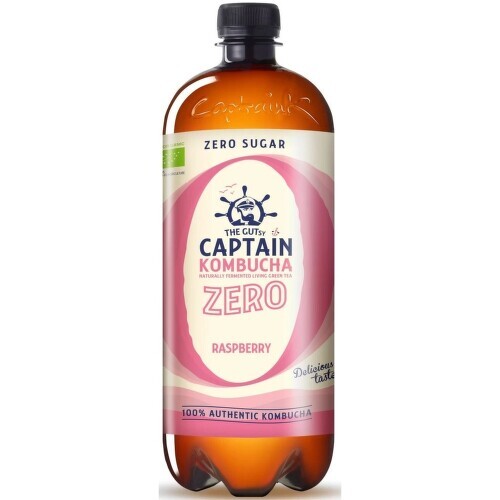 The Gutsy Captain Kombucha Zero Malina BIO 1l