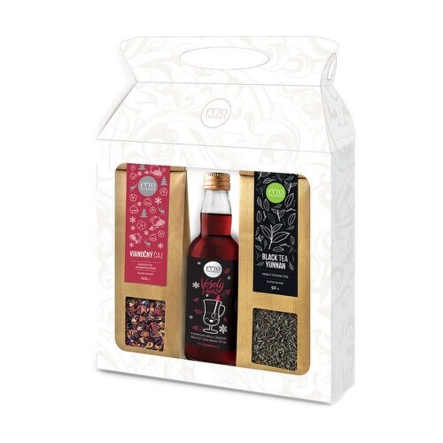 FytoPharma Dárková kazeta 2 sypaných čajů + punč 200 ml