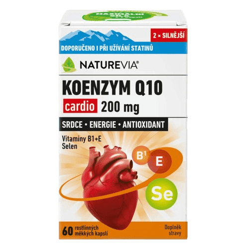 NatureVia Koenzym Q10 cardio 200mg cps.60