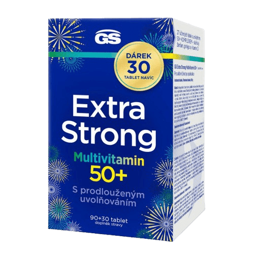 GS Extra Strong Multivitamin 50+, 90+30 tablet NAVÍC - II. jakost