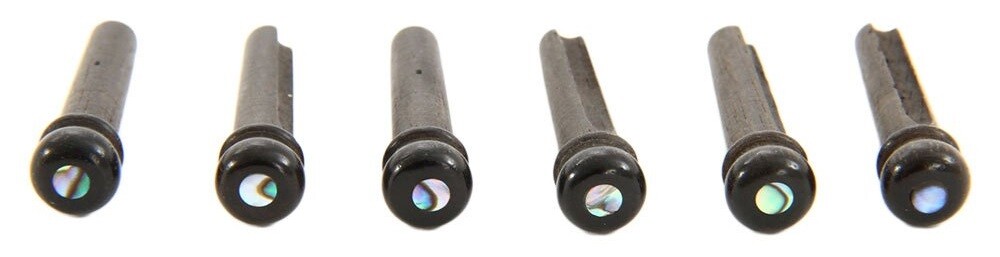 Taylor Bridge Pins Ebony with Abalone (rozbalené)