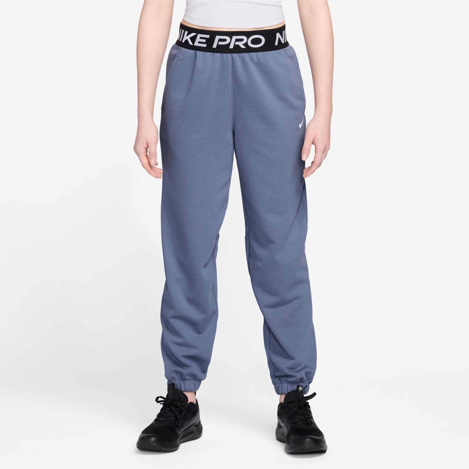 Nike Pro Girls Dri-FIT Fleece Joggers L