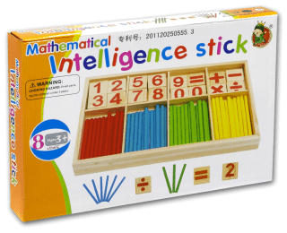 Dřevěná sada na počítání