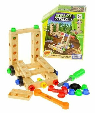 Plastová stavebnice - 40 bloků na šroubování