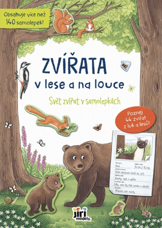 Svět zvířat v samolepkách Zvířata v lese a na louce