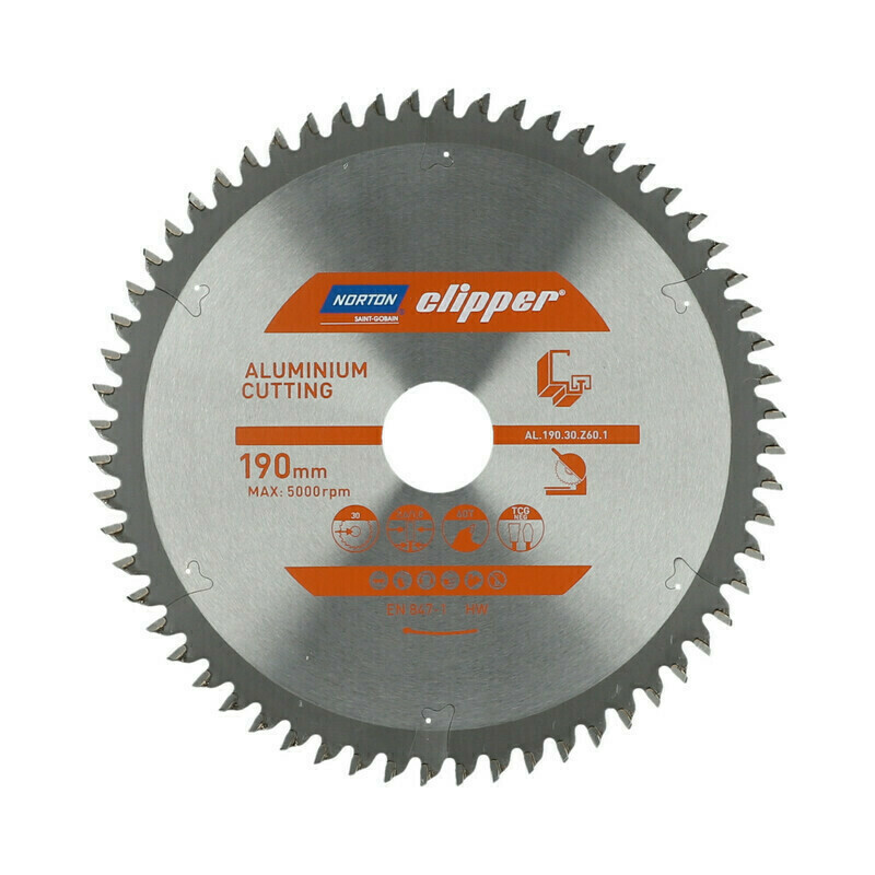 Kotouč pilový na hliník Norton Clipper TCT 190×30 mm 60 z.