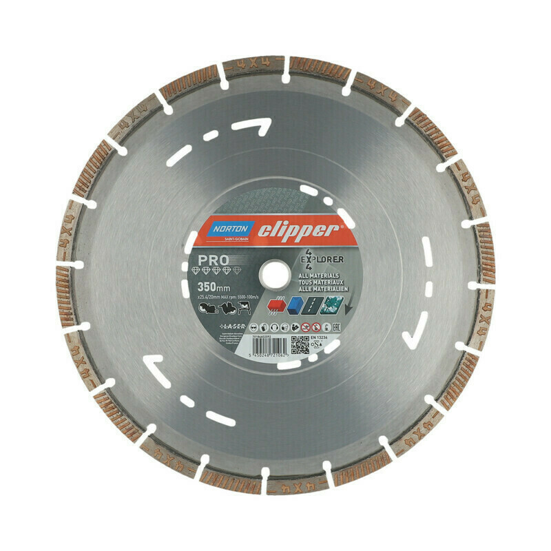 Kotouč řezný DIA Norton Clipper PRO 4×4 EXPLORER 350×25,4 mm