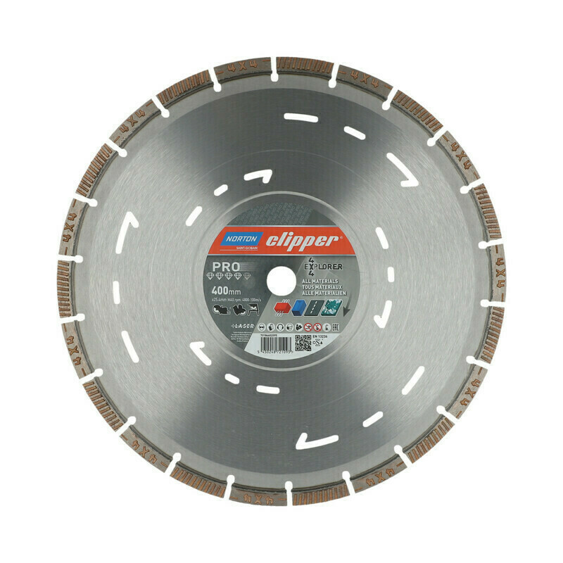 Kotouč řezný DIA Norton Clipper PRO 4×4 EXPLORER 400×25,4 mm