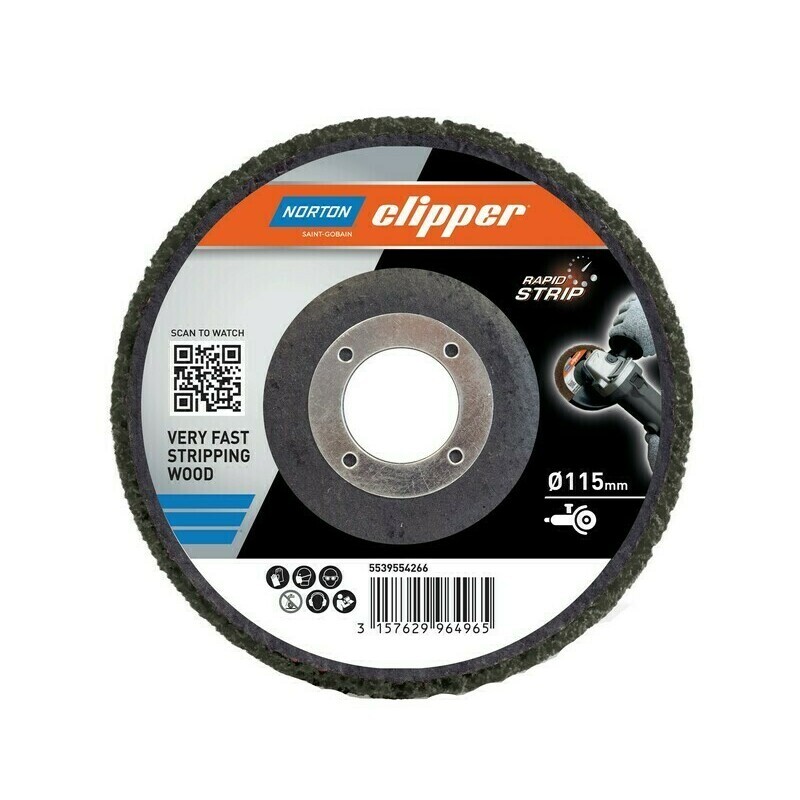 Kotouč čistící na dřevo Norton Clipper Rapid Strip 115×22,23 mm