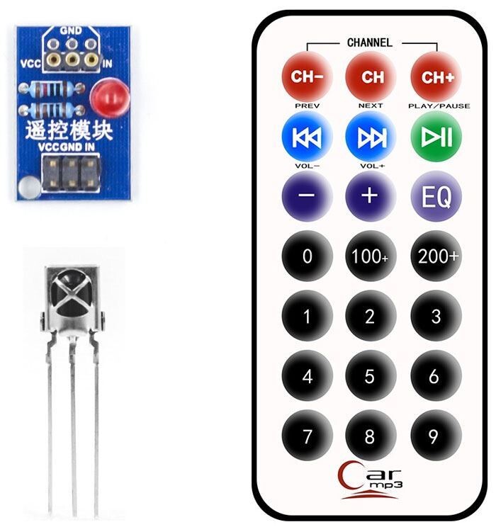 Univerzální dálkový ovládač s přijímačem HX1838 pro Arduino