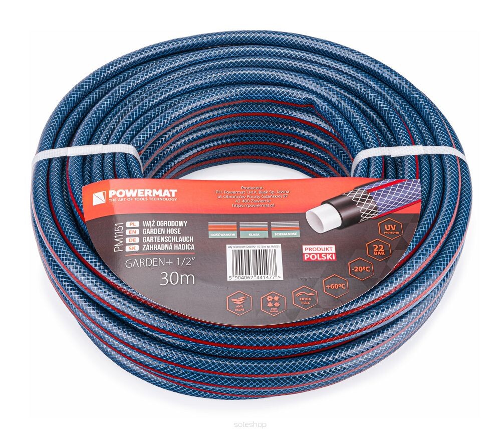 POWERMAT Zahradní hadice 1/2