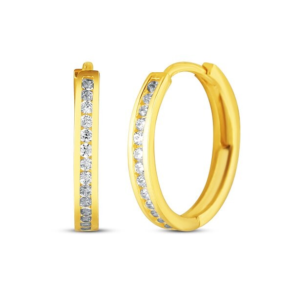 Náušnice se syntetickými kameny 236-087-002419 1.40g