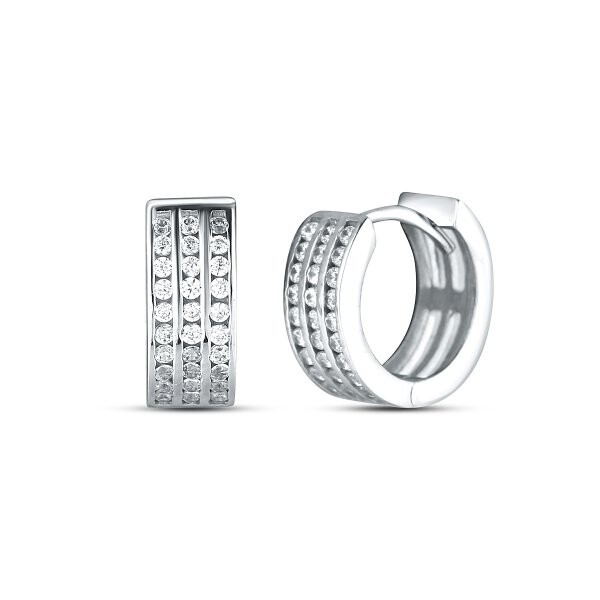 Náušnice se syntetickými kameny 336-588-000094 2.55g