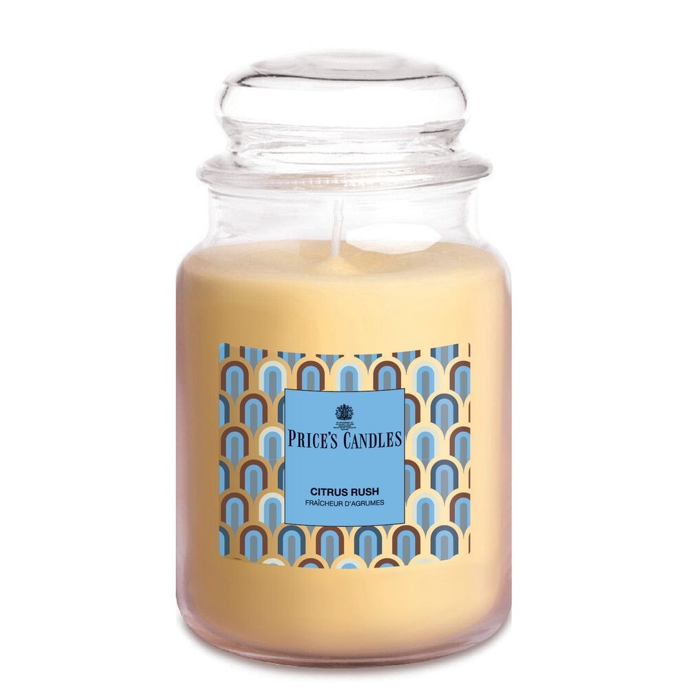 Price’s Price's MAXI vonná svíčka ve skle Citrus Rush - hoření 130h