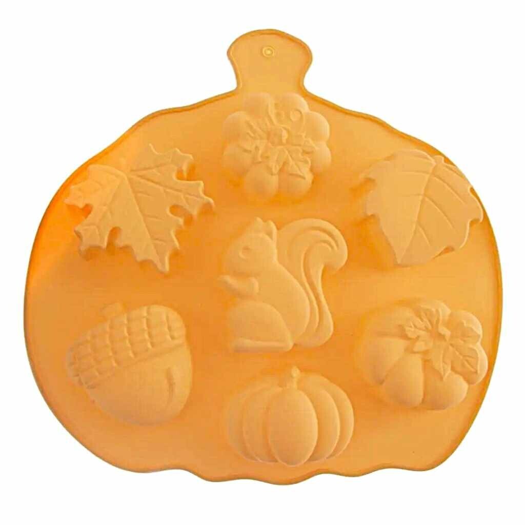 Orion domácí potřeby Orion Silikonová forma Podzim Listy, dýně, veverka