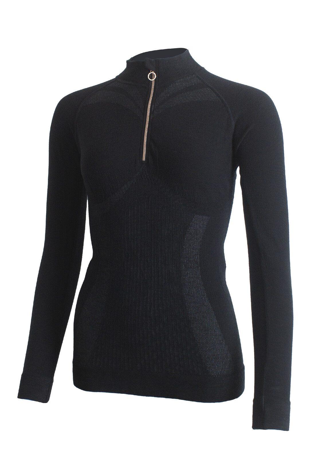 Lasting dámské merino triko MAZALA 9090 černé Velikost: L/XL