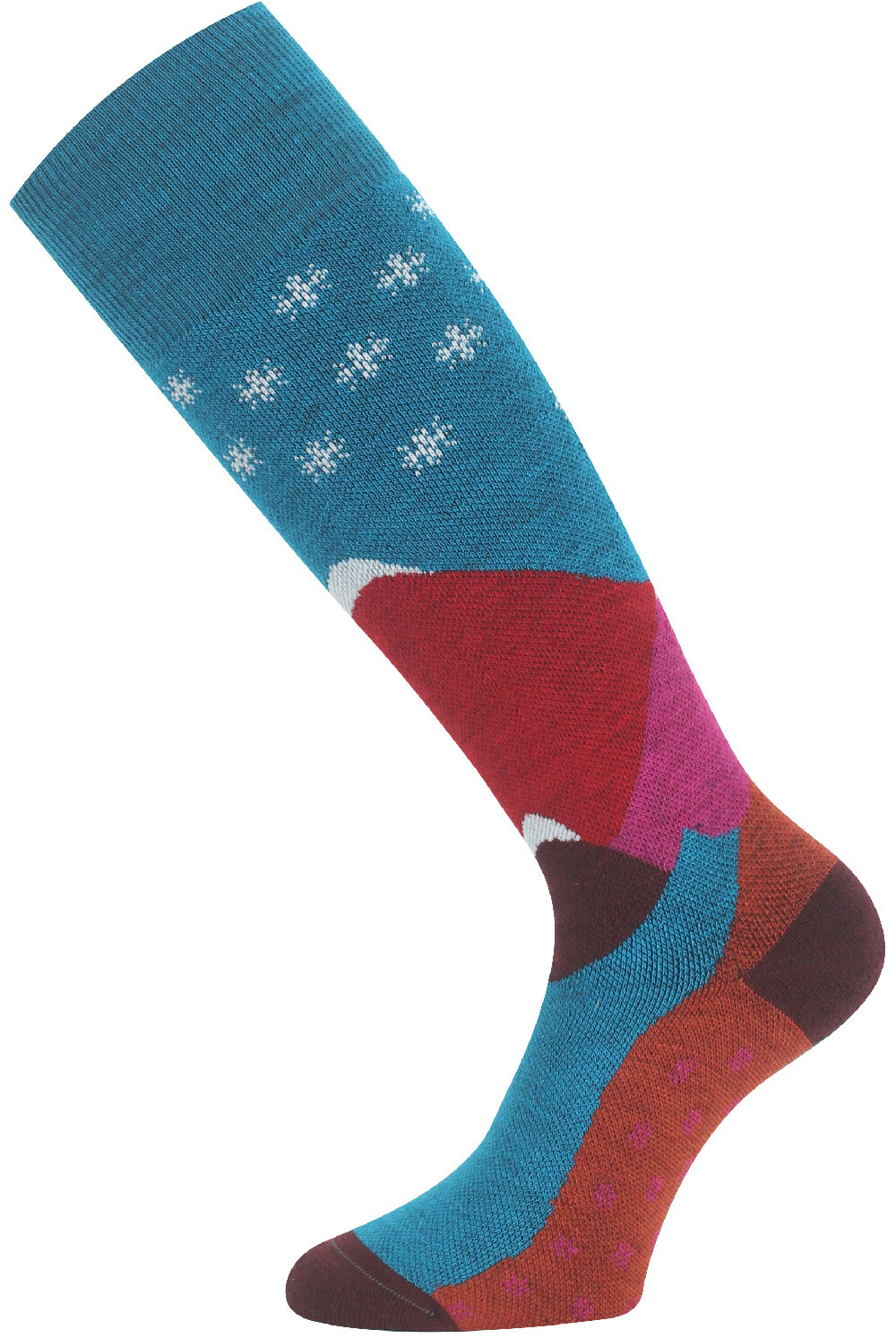 Lasting merino lyžařské podkolenky SPW 590 modré Velikost: L