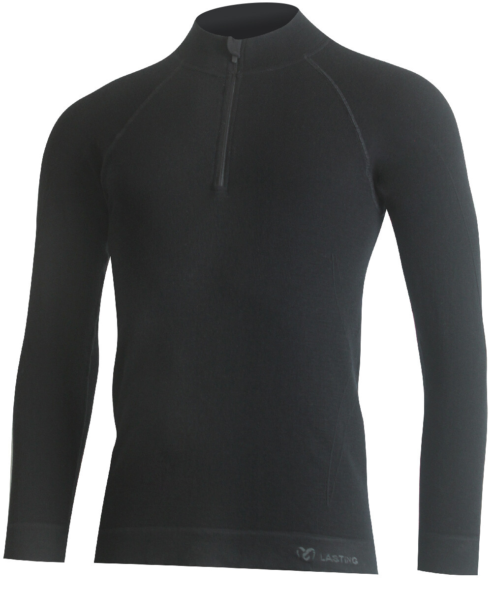 Lasting pánské merino triko WITEK 9090 černé Velikost: S/M