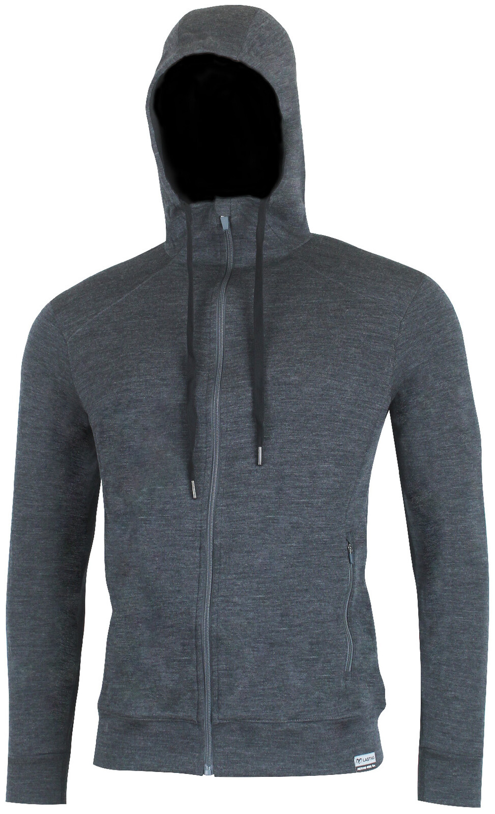 Lasting pánská merino mikina KARMIN 8169 šedá Velikost: L