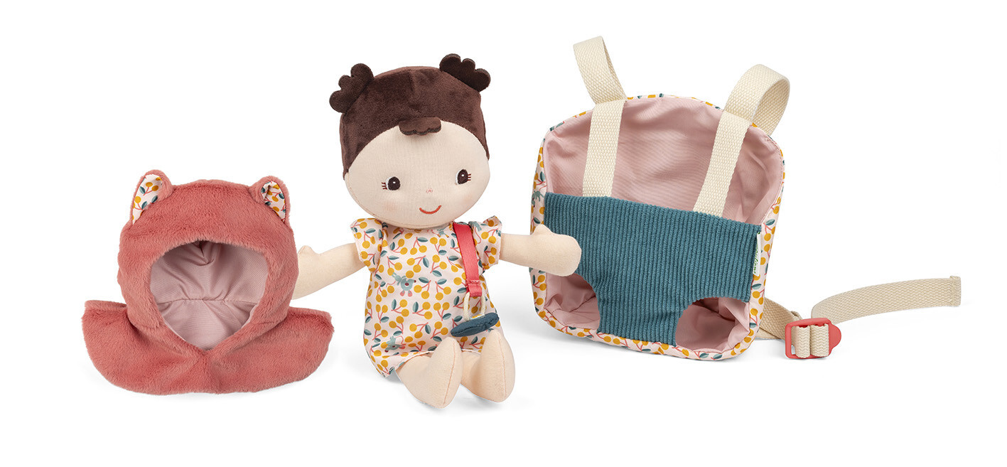 Lilliputiens - látková hračka s nosítkem - panenka Jeanne