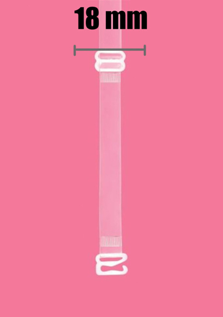 Silikonová ramínka Julimex RT-105 18mm bílý kov