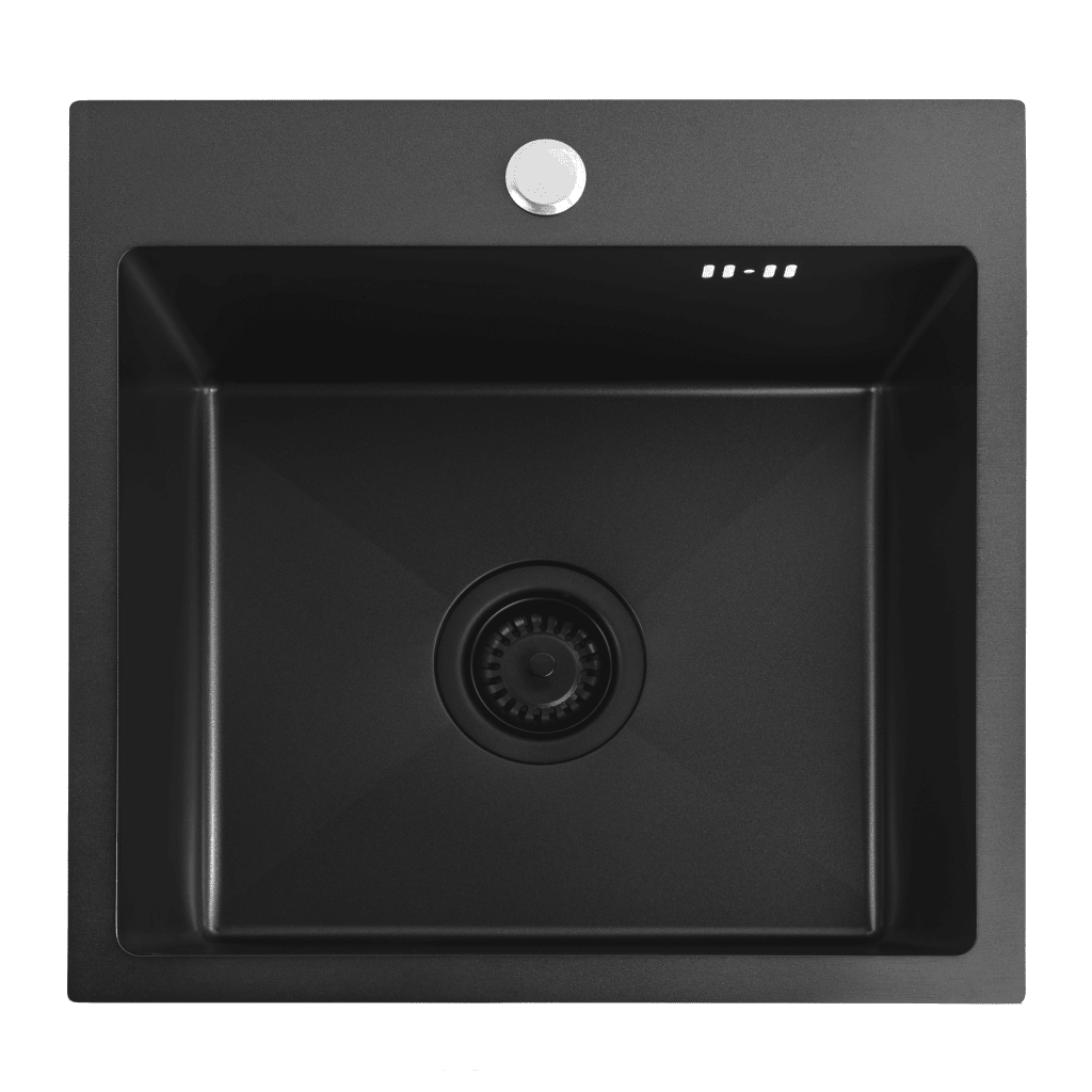 REA Ocelový dřez Leo 40 Black ZLE-06002