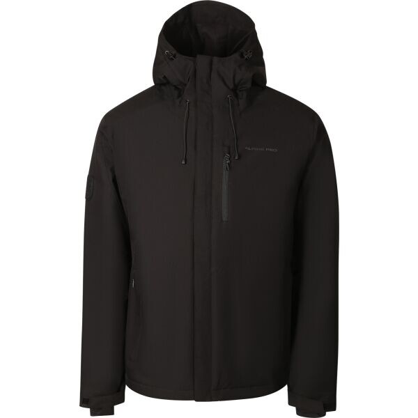 ALPINE PRO POGER Pánská zimní bunda, černá, velikost