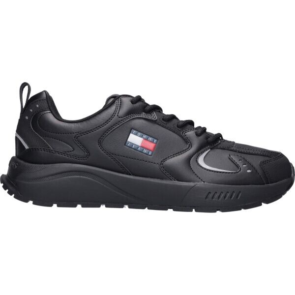 Tommy Hilfiger TJM RUNNER LEATHER Pánská vycházková obuv, černá, velikost