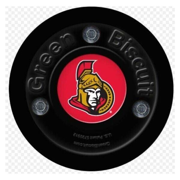 Green Biscuit OTTAWA SENATORS NHL Puk, černá, velikost