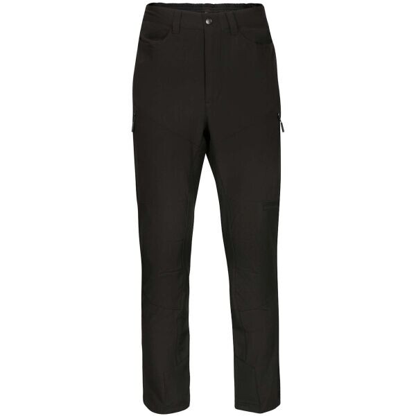 ALPINE PRO DEN Pánské softshellové kalhoty, černá, velikost