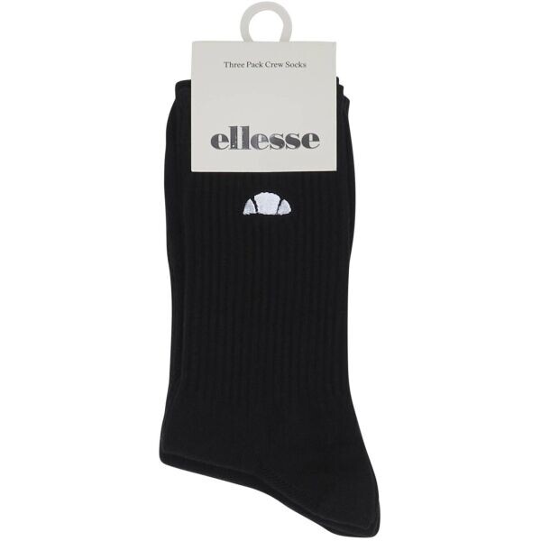 ELLESSE ALACRE CREW 3 PACKS Vysoké ponožky, černá, velikost