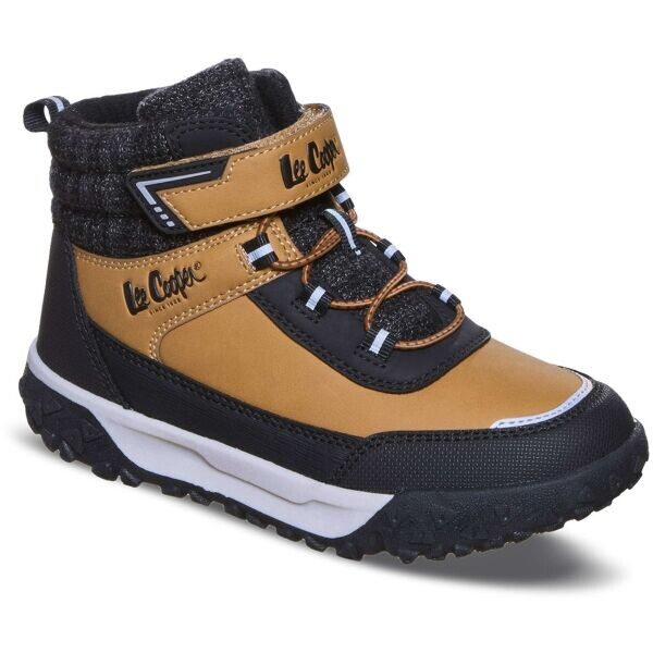 Lee Cooper WINTER Dětská zimní obuv, hnědá, velikost