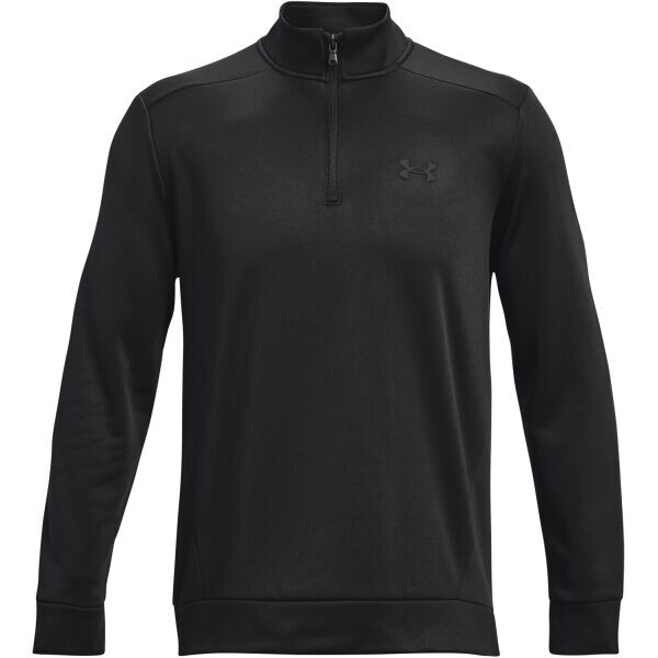 Under Armour ARMOUR FLEECE 1/4 ZIP Pánská fleecová mikina, černá, velikost