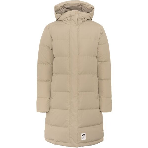 KARI TRAA KYTE Dámská péřová parka, béžová, velikost