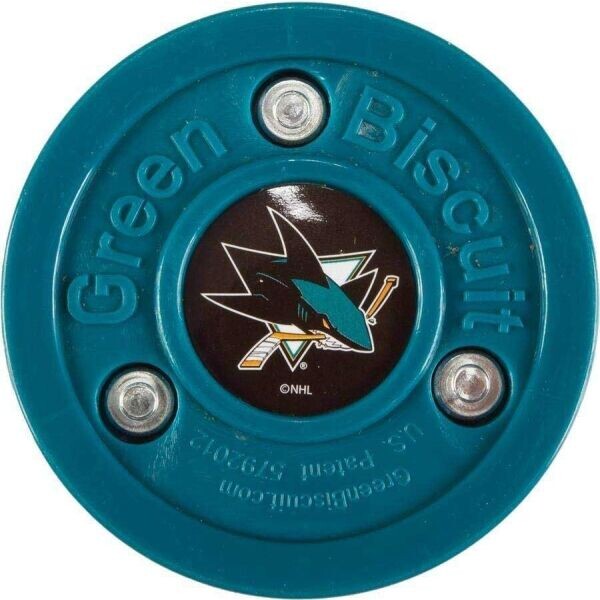 Green Biscuit SAN JOSE SHARKS NHL Puk, tyrkysová, velikost