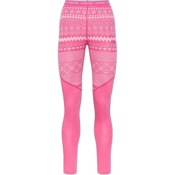 KARI TRAA LIVE Dámské merino kalhoty, růžová, velikost