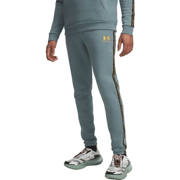 Under Armour ICON FLEECE JGR TAPING Pánské tepláky, světle modrá, velikost